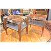 Image 3 : PAIR OF GIBBARD CARVED NIGHTSTANDS AND TWO DRAWER NIGHTSTAND