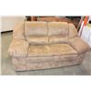 Image 1 : BEIGE MICROFIBRE LOVESEAT