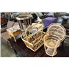 Image 2 : MAGAZINE RACK PLANT STAND FOOTSTOOL AND DOLL CHAIR