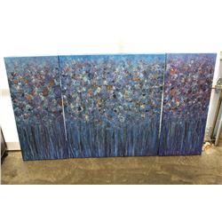 3 PIECE ABSTRACT OIL PAINTING ON CANVAS