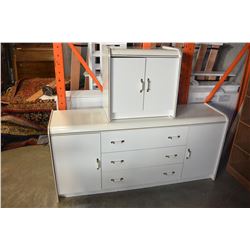 WHITE DRESSER AND NIGHTSTAND