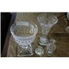 Image 1 : TWO CRYSTAL VASES PAPERWEIGHT AND PERFUME CONTAINER