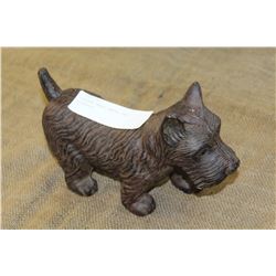 VINTAGE HEAVY METAL DOG DOORSTOP