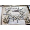 Image 1 : RHINESTONE AND PEARL NECKLACE AND EARRING SET