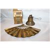 Image 1 : MINIATURE ONE ARM BANDIT AND BRASS BELL AND BRASS FAN