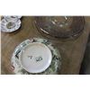 Image 2 : LOT OF SILVER OVERLAY GLASS DISHES ANTIQUE BOWL AND PIN DISHES