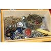 Image 2 : JEWELLRY CASE WITH CONTENTS AND SMALL GERMAN CARRIAGE CLOCK