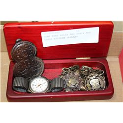MENS FAKE ROLEX AND CHAIN AND EARLY EASTERN PENDANT