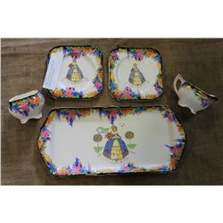 H AND K TUNSTALL SERVER AND CREAM AND SUGAR SET