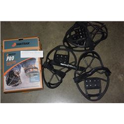 TWO PAIR OF YAKTRAX SNOW TREAD