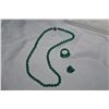 Image 1 : JADE NECKLACE RING AND HEART PENDANT