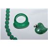 Image 2 : JADE NECKLACE RING AND HEART PENDANT