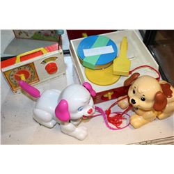 LOT OF COLLECTABLE VINTAGE FISHER PRICE TOYS