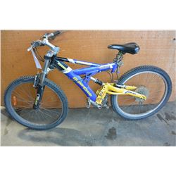 BLUE AND YELLOW SUPERCYCLE BIKE