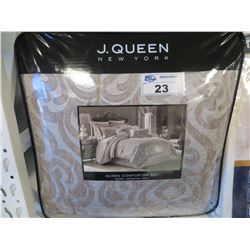 J. QUEEN NEW YORK QUEEN COMFORTER SET IN BAG