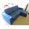 Image 2 : NEW BLUE LEFT OR RIGHT HAND OPTIONAL SECTIONAL WITH MATCHING LOVE SEAT