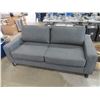 Image 3 : NEW CHARCOAL 3 SEATER SOFA DOUBLE SIZE HIDE-A-BED