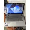Image 1 : HP PAVILLION LAPTOP W/CHARGER (POWERS UP/NO FURTHER TESTING)
