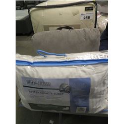 SLEEP FOR SUCCESS PILLOW/BACK SUPPORT PILLOW/BRIDGE STREET ESTELLE QUEEN BED SET