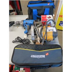 MASTERCRAFT 18V CORDLESS 1/2" IMPACT GUN WITH BATTERY CHARGER AND CASE/5/8" HAMMER DRILL/MAXIMUM