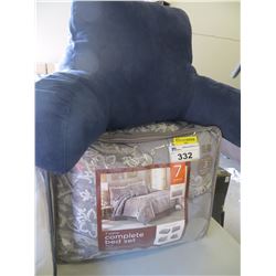 LISBON 7 PIECE FULL SIZE BED SET/BACK SUPPORT PILLOW