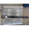 Image 1 : NEW DENIM 39X51" AREA RUG/88-144" DRAPERY ROD