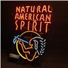 Image 2 : AMERICAN SPIRIT LOGO NEON SIGN, 26'' TALL, IN WORKING ORDER