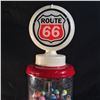 Image 2 : VINTAGE STYLE ROUTE 66 GAS PUMP 25 CENT GUM BALL MACHINE, 21'' TALL