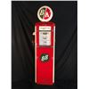 Image 8 : BA 88 GASOLINE AUTHENTIC VINTAGE GAS PUMP WITH AUTHENTIC HOSE, WORKING LIGHTS, AND WORKING GAUGES,