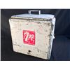 Image 1 : VINTAGE 7-UP METAL COOLER, BUILT BY PROGRESS REFRIGERATOR CO, LOUISVILLE, KENTUCKY