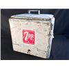 Image 1 : VINTAGE 7-UP METAL COOLER, BUILT BY PROGRESS REFRIGERATOR CO, LOUISVILLE, KENTUCKY