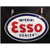 Image 2 : LARGE VINTAGE ESSO IMPERIAL DEALER HANGING STORE SIGN, 61'' WIDE