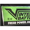 Image 2 : LARGE VINTAGE INTERSTATE BATTERIES METAL ADVERTISING SIGN, 5' WIDE