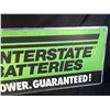 Image 3 : LARGE VINTAGE INTERSTATE BATTERIES METAL ADVERTISING SIGN, 5' WIDE