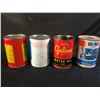 Image 2 : 4 ASSORTED MOTOR OIL CANS INC. FULL B&M TRICK SHIFT CAN, EMPTY SUPER GALENA AND DSL OIL CANS, AND