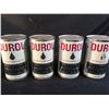 Image 2 : 4 DUROL MULTI-VIS ONE QUART OIL CANS, ALL FULL AND SEALED