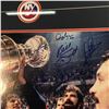 Image 2 : NEW YORK ISLANDERS 1980-1983 STANLEY CUP CHAMPIONS AUTOGRAPHED AND FRAMED PICTURE, WITH 9 PLAYER