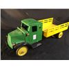 Image 2 : VINTAGE JRV CUSTOM BUILT MACK REPLICA STAKE TRUCK, BY KZOO CLASSIC TOYS, PRESSED STEEL, HAND