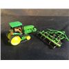 Image 3 : JOHN DEERE SCALE MODEL FARM TRACTOR, MODEL 8400T, WITH TOWING ATTACHMENT BY ERTL, APPROX. 2.5''