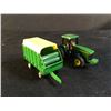 Image 3 : JOHN DEERE DIE CAST SCALE MODEL TRUCK, MODEL 8410, AND TRAILER MODEL 1003U, BY ERTL