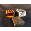 Image 2 : COLLECTION OF 3 VINTAGE CIGARETTE/TOBACCO CONTAINERS INC. CONTAINERS FROM DIXIE QUEEN, HOUDE'S, AND