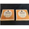 Image 2 : 2 VINTAGE BLACK CAT TOBACCO/CIGARETTE CONTAINERS