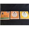 Image 2 : 3 VINTAGE BLACK CAT TOBACCO/CIGARETTE CONTAINERS