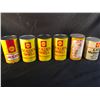 Image 2 : COLLECTION OF 6 VINTAGE ASSORTED SHELL OIL ONE QUART OIL CANS INC. X-100, ENGINE CONDITIONING OIL