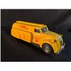 Image 2 : VINTAGE SHELL 1938 DODGE AIRFLOW TANKER BANK DIE CAST SCALE MODEL METAL COIN BANK, IN ORIGINAL