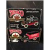 Image 2 : COLLECTION OF 5 VINTAGE COLLECTIBLE TEXACO SCALE MODEL DIE CAST DELIVERY VEHICLES INC. 1925 MACK