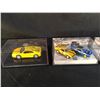 Image 2 : COLLECTION OF 7 SCALE MODEL CARS IN DISPLAY CASES INC. '70  MUSTANG, '63 CAMARO, HOT WHEELS CAR AND