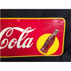 Coca Cola 看板 VINTAGE COCA-COLA ADVERTISING SIGN, MADE IN CANADA IN 1940 BY ST
