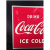 Image 2 : VINTAGE COCA-COLA ADVERTISING SIGN, MADE IN U.S.A., 27'' WIDE