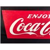 Image 2 : VINTAGE COCA-COLA ADVERTISING SIGN, 29.5'' WIDE